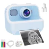 Instant Print Camera 2.4inch HD 1080P Kids Camera Dual Lens Video Recording Digital Camera Birthday Gift for Boys and Girls