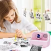 Instant Print Camera 2.4inch HD 1080P Kids Camera Dual Lens Video Recording Digital Camera Birthday Gift for Boys and Girls
