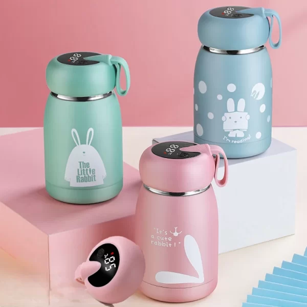 320ml Stainless Steel Thermos Water Bottle For Children Smart  Insulation Cup Temperature Display Thermal Mug Insulated Bottle
