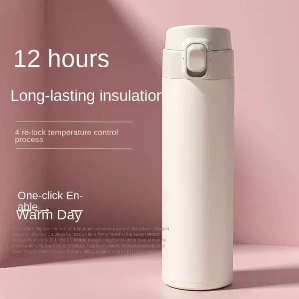 450ML Thermos Water Bottle Stainless Steel Insulation Vacuum Flasks Cup Keep Cold and Hot Mug Vacuum Flask Car Water Bottle